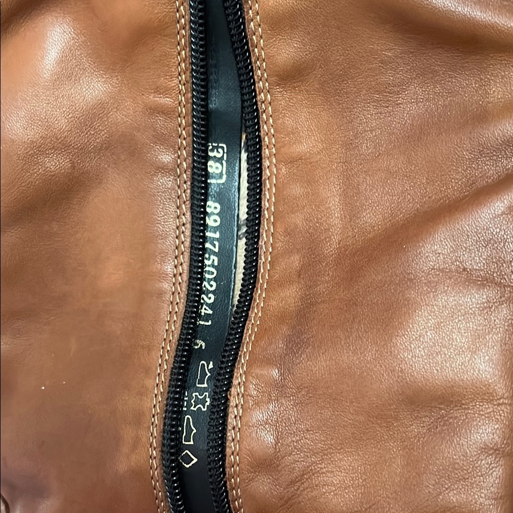 Brown Leather Knee-High Boots - Picture 5 of 8